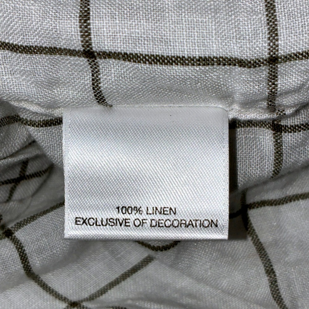 Cremieux Collection 100% Linen‎ Plaid Elbow Patch Long Sleeve Men Size XL - Picture 4 of 6